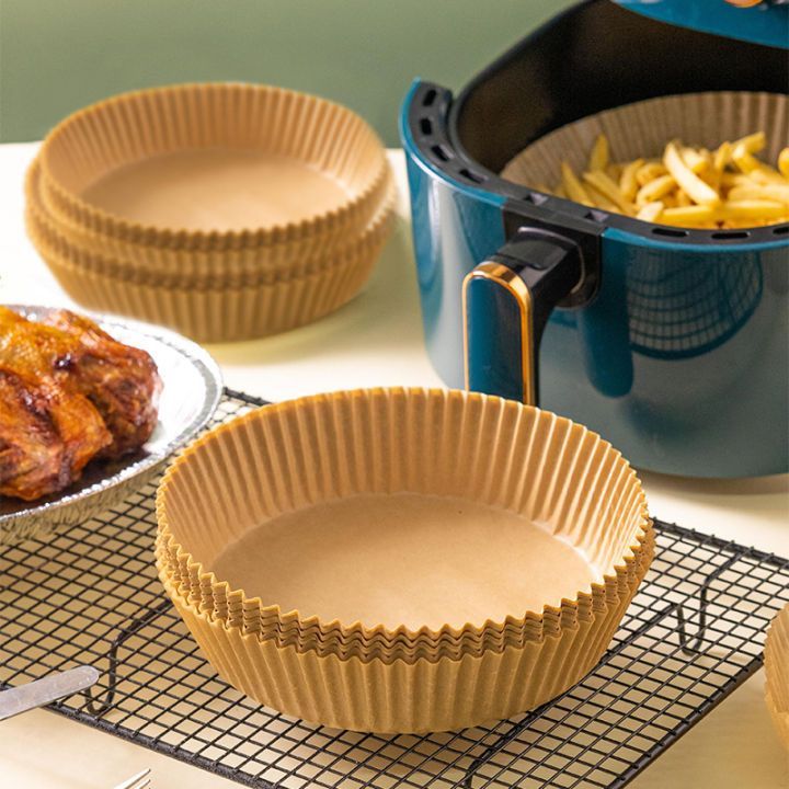 Giấy lót nồi chiên không dầu JYoohome combo 50 — giấy nến chống dính, dùng cho lò vi sóng
